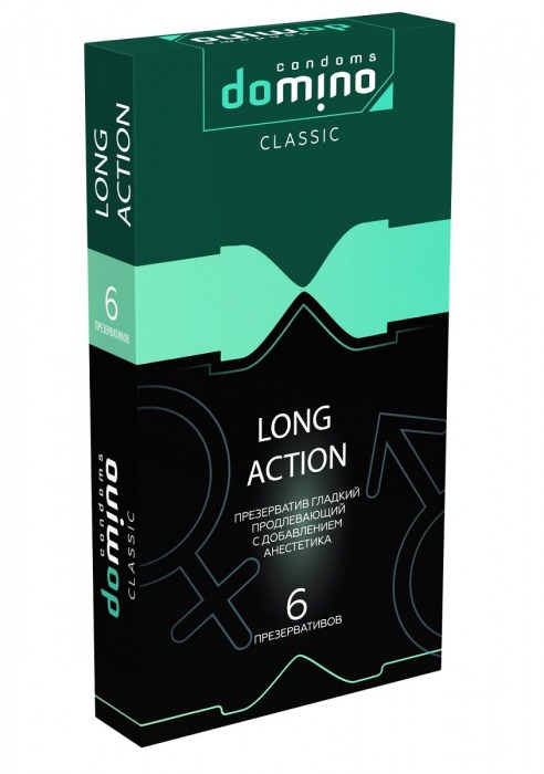 Презервативы с пролонгирующим эффектом DOMINO Classic Long action - 6 шт. - Domino - купить с доставкой в Благовещенске