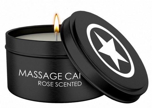 Массажная свеча с ароматом розы Massage Candle - Shots Media BV - купить с доставкой в Благовещенске