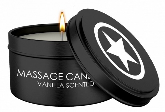 Массажная свеча с ароматом ванили Massage Candle - Shots Media BV - купить с доставкой в Благовещенске