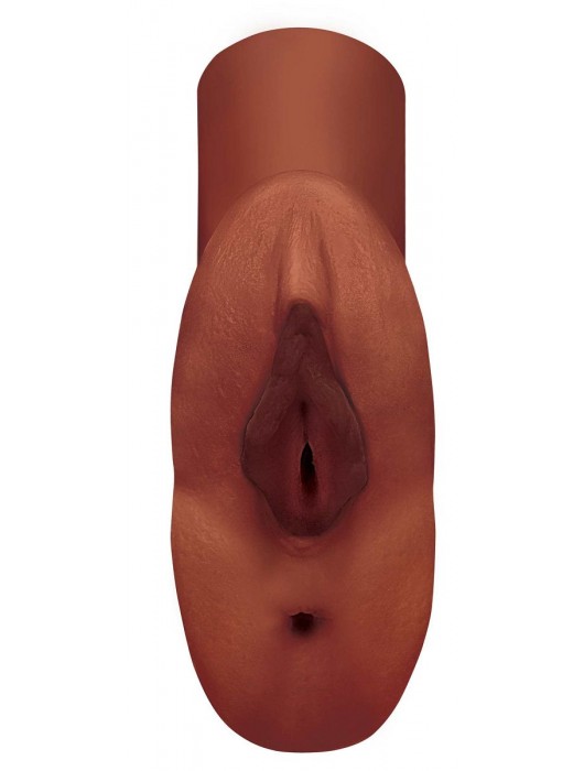 Коричневый мастурбатор Perfect Pussy Double Stroker - Pipedream - в Благовещенске купить с доставкой