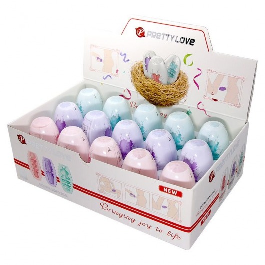 Набор из 15 мини-мастурбаторов Fantastic Egg Hard Boiled - Baile - в Благовещенске купить с доставкой