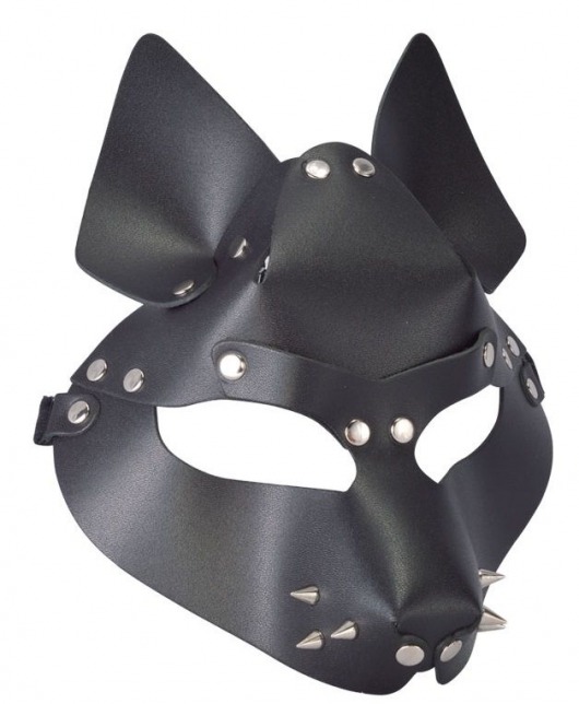 Черная маска Wolf с шипами - Sitabella - купить с доставкой в Благовещенске