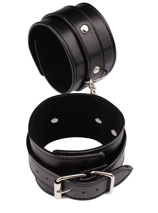 Черные оковы Classic Ankle Cuffs - Chisa - купить с доставкой в Благовещенске