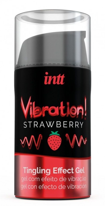 Жидкий интимный гель с эффектом вибрации Vibration! Strawberry - 15 мл. - INTT - купить с доставкой в Благовещенске