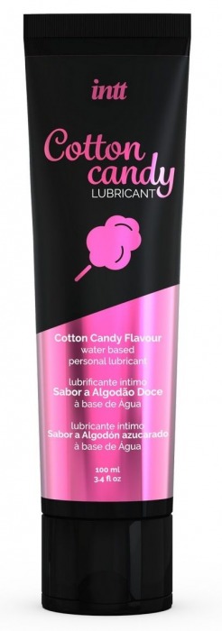 Интимный гель на водной основе Cotton Candy Lubricant - 100 мл. - INTT - купить с доставкой в Благовещенске