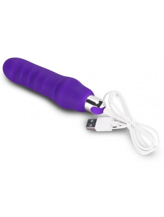 Фиолетовый вибратор Rechargeable IJOY Silicone Waver - 16,5 см. - Lovetoy