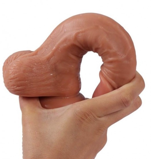 Телесный реалистичный фаллоимитатор REAL с трусиками для страпона - 19,5 см. - Real - купить с доставкой в Благовещенске