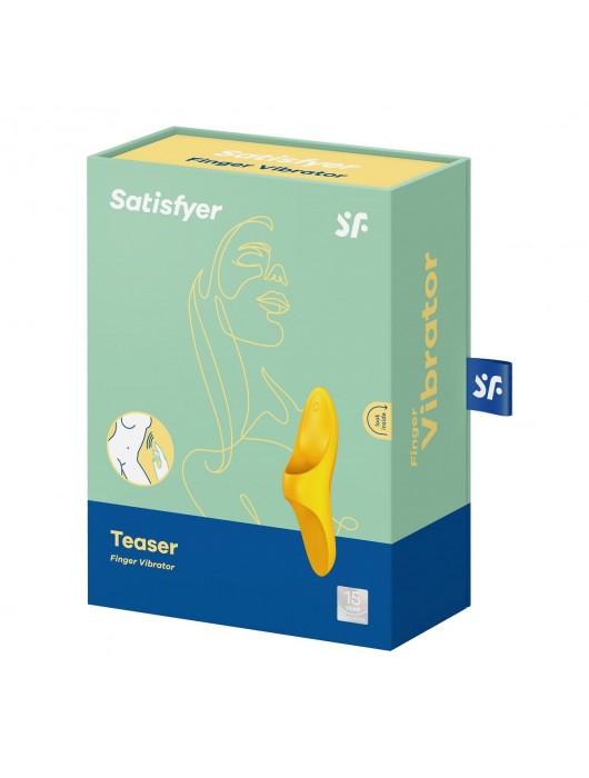 Желтый вибратор на палец Teaser - Satisfyer