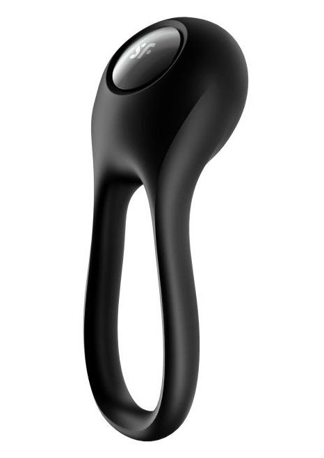 Черное эрекционное виброкольцо Majestic Duo - Satisfyer - в Благовещенске купить с доставкой