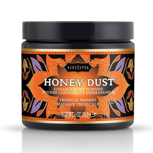 Пудра для тела Honey Dust Body Powder с ароматом манго - 170 гр. - Kama Sutra - купить с доставкой в Благовещенске