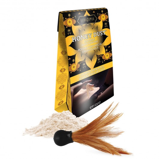 Пудра для тела Honey Dust Body Powder с ароматом кокоса и ананаса - 28 гр. - Kama Sutra - купить с доставкой в Благовещенске