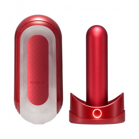 Красный мастурбатор Flip Zero Red   Warmer с подогревом - Tenga - в Благовещенске купить с доставкой