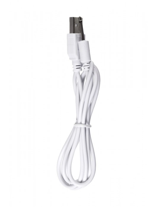 Мятный рельефный вибратор с клиторальной стимуляцией Flax - 17,5 см. - ToyFa