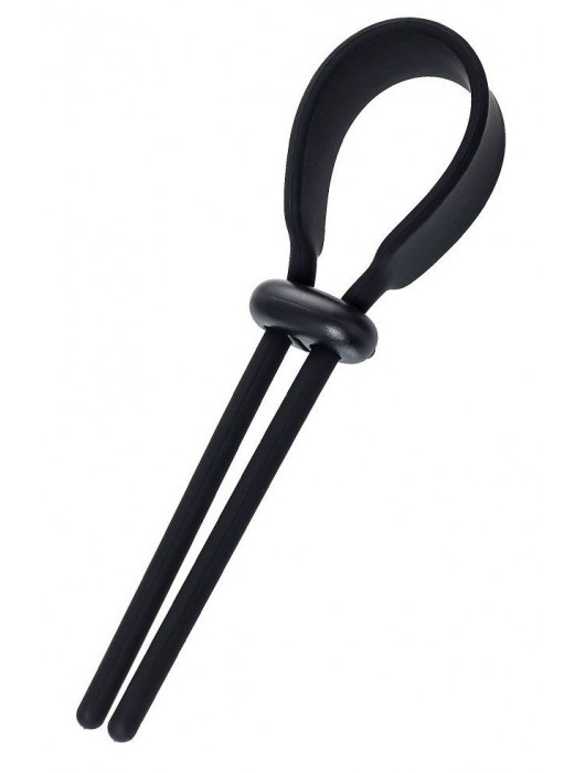 Черное эрекционное лассо на пенис Keb - A-toys - в Благовещенске купить с доставкой