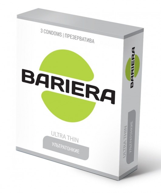 Ультратонкие презервативы Bariera Ultra Thin - 3 шт. - Bariera - купить с доставкой в Благовещенске