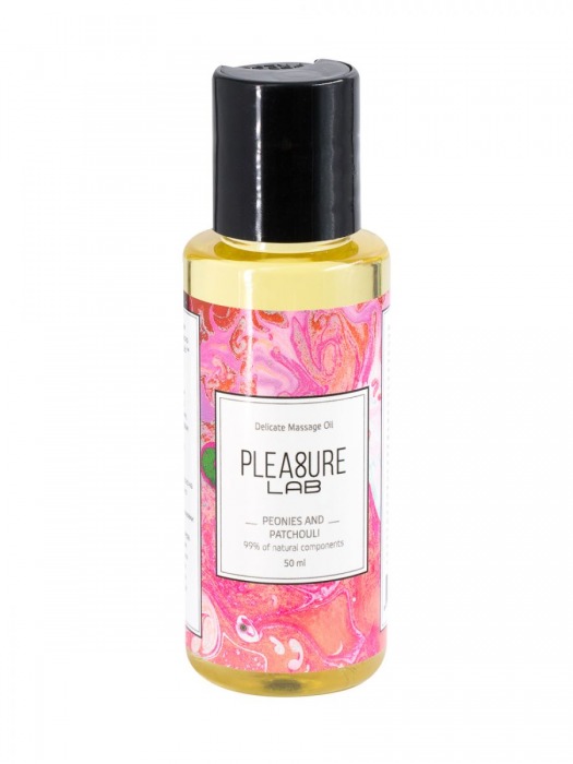 Массажное масло Pleasure Lab Delicate с ароматом пиона и пачули - 50 мл. - Pleasure Lab - купить с доставкой в Благовещенске