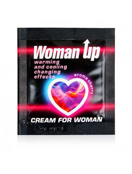 Возбуждающий крем для женщин с ароматом вишни Woman Up - 1,5 гр. - Биоритм - купить с доставкой в Благовещенске