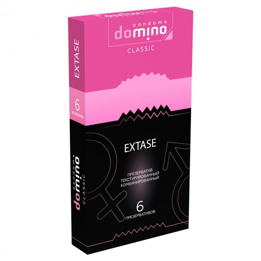 Презервативы с точками и рёбрышками DOMINO Classic Extase - 6 шт. - Domino - купить с доставкой в Благовещенске