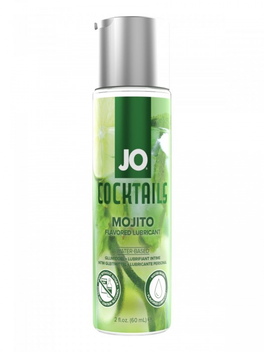Вкусовой лубрикант на водной основе JO Cocktails Mojito - 60 мл. - System JO - купить с доставкой в Благовещенске