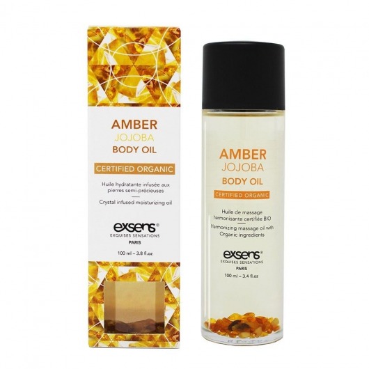 Органическое массажное масло AMBER JOJOBA - 100 мл. - Exsens - купить с доставкой в Благовещенске