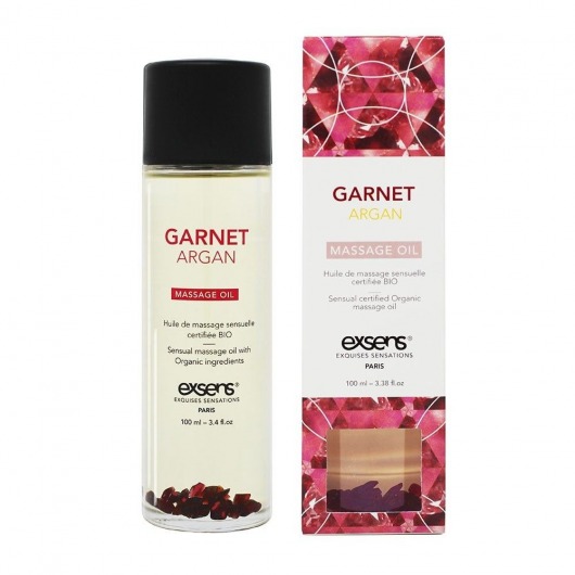 Органическое массажное масло GARNET ARGAN - 100 мл. - Exsens - купить с доставкой в Благовещенске