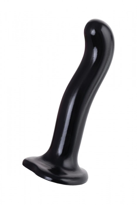 Черный стимулятор для пар P G-Spot Dildo Size M - 18 см. - Strap-on-me - в Благовещенске купить с доставкой