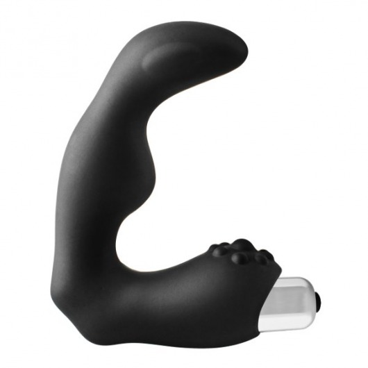 Черный вибромассажер простаты FantASStic Vibrating Prostate Massager - 11,3 см. - Dream Toys - в Благовещенске купить с доставкой