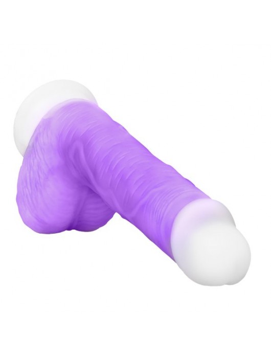 Фиолетовый вибратор-реалистик Encore 8 Inch Vibrating Dildo - 21,6 см. - Blush Novelties
