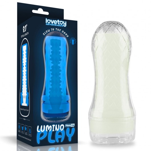 Светящийся в темноте мастурбатор Lumino Play Masturbator Ribbed - Lovetoy - в Благовещенске купить с доставкой