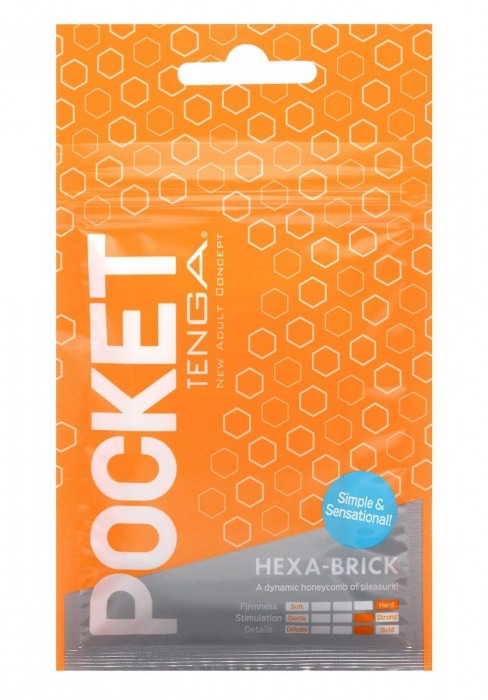 Карманный мастурбатор HEXA-BRICK - Tenga - в Благовещенске купить с доставкой