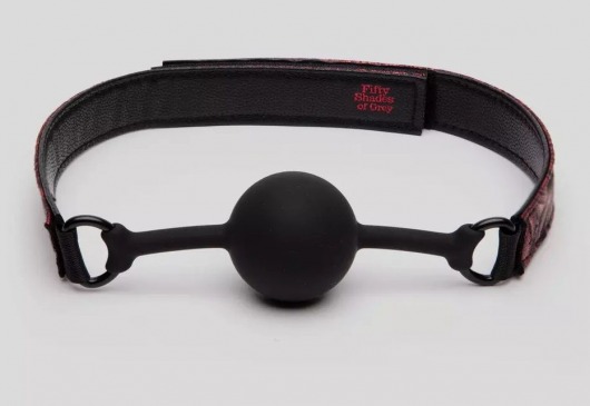 Кляп-шар на двусторонних ремешках Reversible Silicone Ball Gag - Fifty Shades of Grey - купить с доставкой в Благовещенске