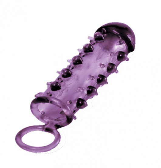 Закрытая фиолетовая насадка с пупырышками SAMURAI PENIS SLEEVE PURPLE - 14,5 см. - NMC - в Благовещенске купить с доставкой