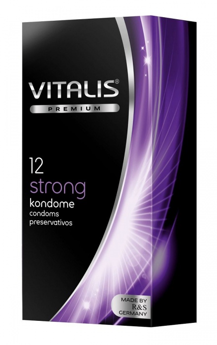 Презервативы с утолщённой стенкой VITALIS PREMIUM strong - 12 шт. - Vitalis - купить с доставкой в Благовещенске