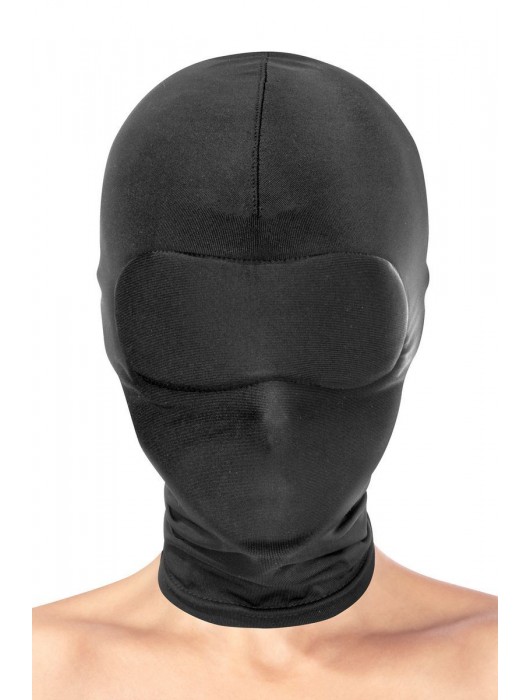 Сплошная маска-шлем с имитацией повязки для глаз - Fetish Tentation - купить с доставкой в Благовещенске