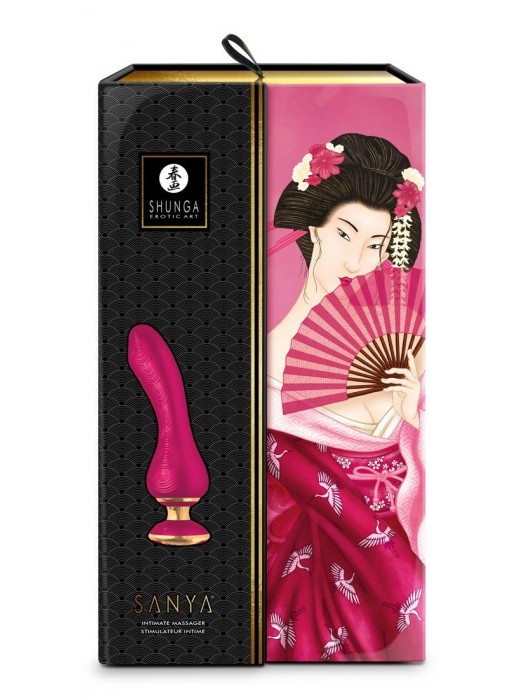 Малиновый вибростимулятор SANYA - 18,5 см. - Shunga