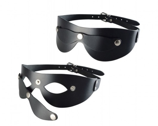 Черная кожаная маска  Новичок - Sitabella - купить с доставкой в Благовещенске