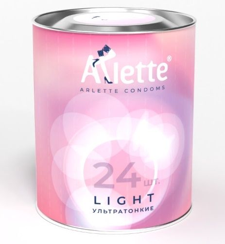 Ультратонкие презервативы Arlette Light - 24 шт. - Arlette - купить с доставкой в Благовещенске