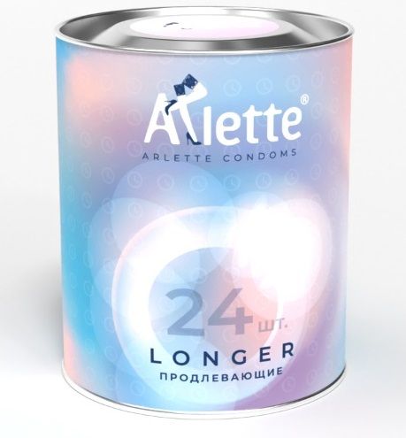 Презервативы Arlette Longer с продлевающим эффектом - 24 шт. - Arlette - купить с доставкой в Благовещенске