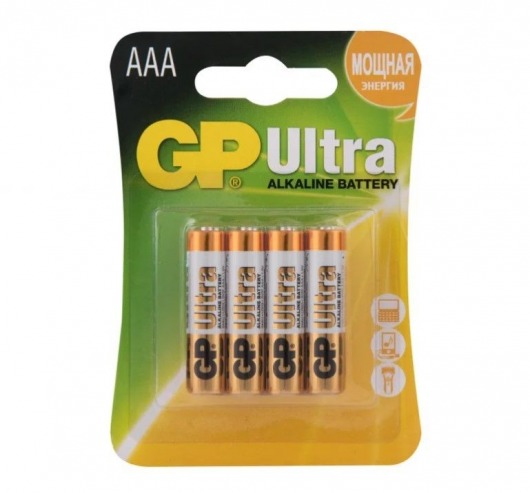 Батарейки алкалиновые GP Ultra Alkaline 24А AАA/LR03 - 4 шт. - Элементы питания - купить с доставкой в Благовещенске