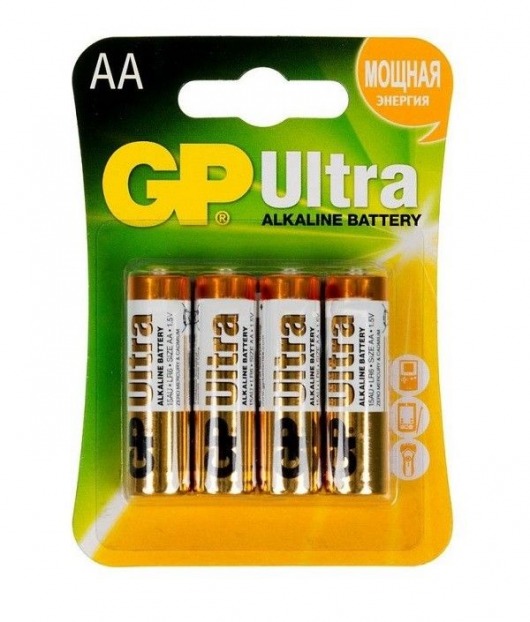 Батарейки алкалиновые GP Ultra Alkaline AA/LR6 - 4 шт. - Элементы питания - купить с доставкой в Благовещенске