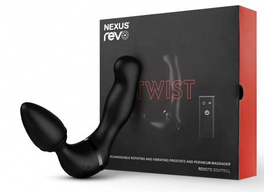 Черный гибридный вибромассажер Nexus Revo Twist - Nexus Range - в Благовещенске купить с доставкой