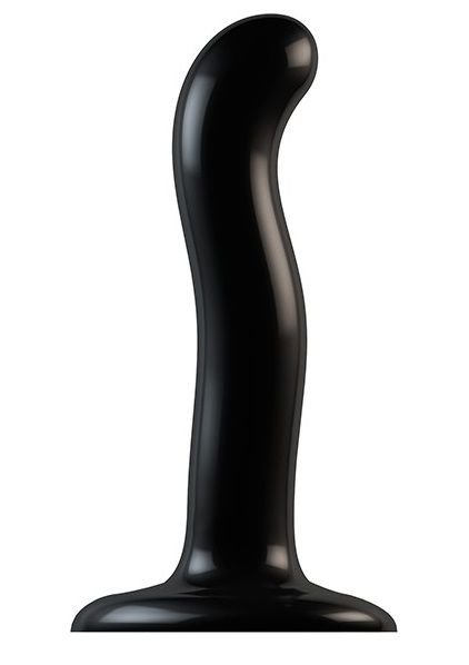 Черный фаллоимитатор-насадка Strap-On-Me P G spot Dildo size S - 16,4 см. - Strap-on-me - купить с доставкой в Благовещенске