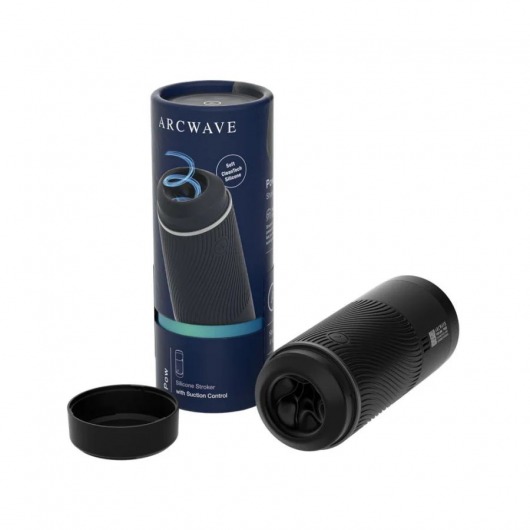 Черный мастурбатор с контролем всасывания Arcwave Pow Stroker - Arcwave - в Благовещенске купить с доставкой