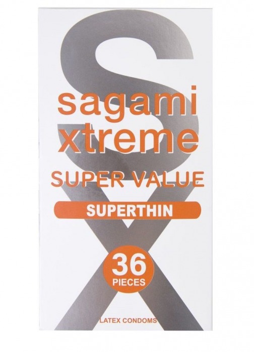 Ультратонкие презервативы Sagami Xtreme Superthin - 36 шт. - Sagami - купить с доставкой в Благовещенске