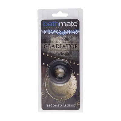Чёрное эрекционное кольцо Gladiator - Bathmate - в Благовещенске купить с доставкой