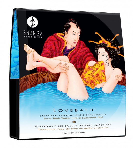 Соль для ванны Lovebath Ocean temptation, превращающая воду в гель - 650 гр. - Shunga - купить с доставкой в Благовещенске