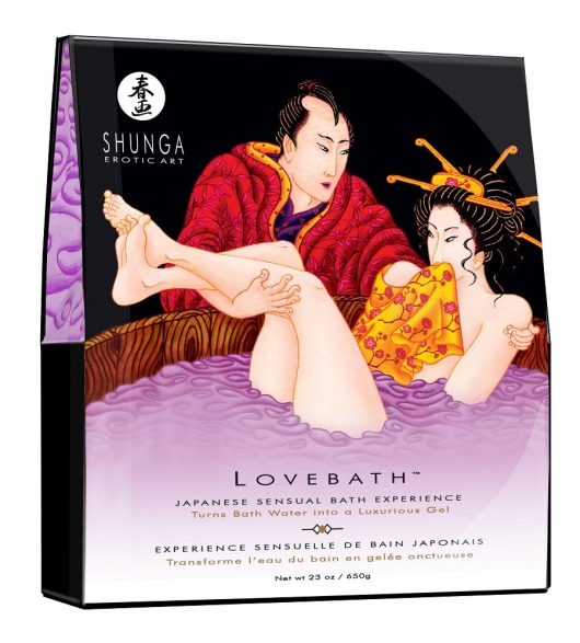 Соль для ванны Lovebath Sensual lotus, превращающая воду в гель - 650 гр. - Shunga - купить с доставкой в Благовещенске