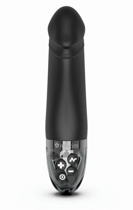 Черный вибратор с электростимуляцией Real Deal Neal - 16,5 см. - MyStim - купить с доставкой в Благовещенске