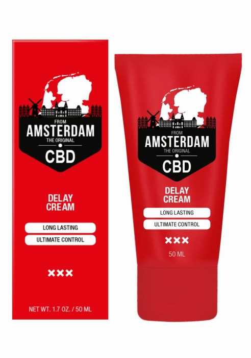 Крем-пролонгатор CBD from Amsterdam Delay Cream - 50 мл. - Shots Media BV - купить с доставкой в Благовещенске