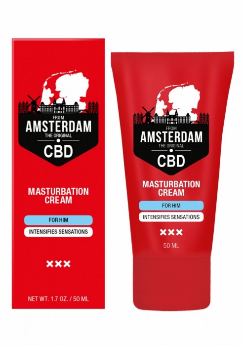 Крем для мастурбации для мужчин CBD from Amsterdam Masturbation Cream For Him - 50 мл. - Shots Media BV - купить с доставкой в Благовещенске